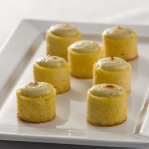 Mini polenta com roquefort