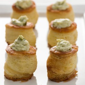 Mini vol-au-vent: alho poró