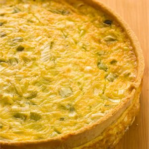 Quiche de alho poró